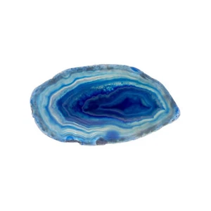 Achatscheibe Blau ca 3cm Poliert Transparent vielseitig verwendbar Edelstein - Bild 1 von 1