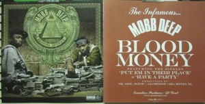 Mobb Deep 2006 Blood Money 2 Sided promo poster/flat Flawless New Old Stock - Picture 1 of 1
