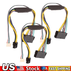 3PCS 24 Pin to 6 Pin ATX PSU Power Adapter Cable for Dell OptiPlex and More MB - Picture 1 of 7