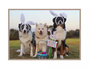 Imán de refrigerador para perros conejo de Pascua - Imagen 1 de 1