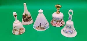 LOT of 10 Vintage FINE BONE CHINA BELLS from ENGLAND - All Stamped! - Picture 1 of 21
