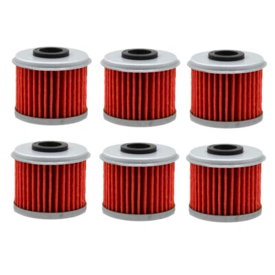 6X Oil Filters For Honda CRF150R CRF150RB CRF250R CRF250X CRF450R CRF450X - Image 1 of 4