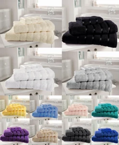 100% Egyptian Cotton Face Hand Bath Towels Jumbo Bath Sheet Kensington - Picture 1 of 18