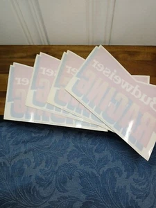 Budweiser Racing PEEL & STICK Window Decal SET 1990 4-PC LOT - Picture 1 of 3