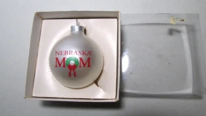 Nebraska MOM Glass Ornament Topperscot Inc The Christmas Collectors Series - Picture 1 of 6