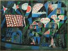Acrylgemälde Kubismus Landschaft Personen Hilke Macintyre Signiert 1995