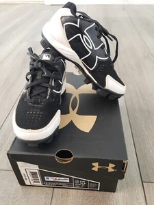 Under Armour Clean Up Low RM Jr 1264716-011 Baseball Cleats US 11K Black/White - Picture 1 of 11
