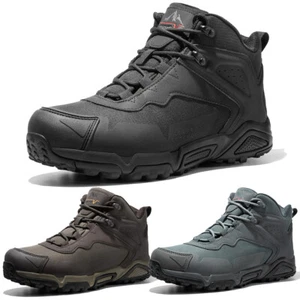 Men's Waterproof Hiking Boots Lightweight Hiking Tactical Combat Work Shoes US - Picture 1 of 12