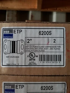 BOX MIT 2 EGS 6200S 2 ZOLL EMT KOMPRESSIONSKUPPLUNG   - Bild 1 von 4