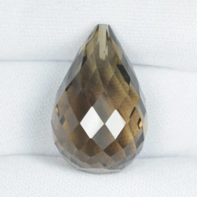 37,70 ct EXCELENTE CUARZO AHUMADO NATURAL MARRÓN _ Talla Perforado A1 Foto 1 de 2