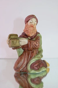Porcelain Christmas Wise Man King Kneeling Nativity Scene Replacement Figurine - Picture 1 of 6