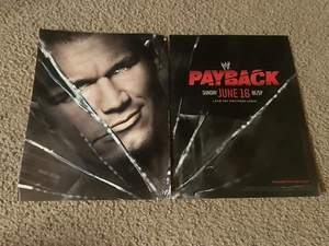 Vintage 2013 WWE PAYBACK PPV Poster Print Ad RANDY ORTON WWF - Picture 1 of 1