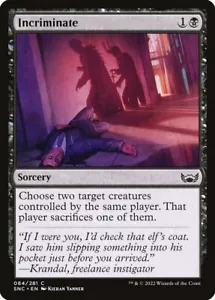 Magic the Gathering (mtg): SNC: Incriminate - Foil - Picture 1 of 1