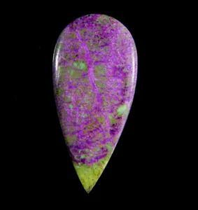 16.CT Natural Atlantisite Stichtite Pear Cabochon Gemsotne 36x17x4mm CF=26 - Picture 1 of 7
