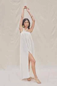 NWT $196.00 Jen's Pirate Booty Harlow Maxi Dress in Natural Sz. Medium - Picture 1 of 5