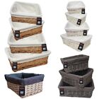 WICKER WILLOW STORAGE BASKETS LINING EASTER GIFT MAKE YOUR OWN HAMPER LARGE