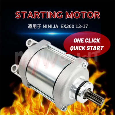 Engine Electric Starting Starter Motor Fit For Kawasaki NINJA 300 2013-2017 - Изображение 1 из 4