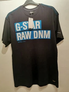 G-Star Raw DNM Logo T-Shirt Men’s 3XL Slim Fit Short Sleeve Purple Cotton - Picture 1 of 3