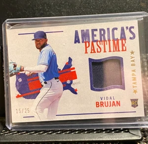 Vidal Brujan 2022 Chronicles America's Pastime Gold Patch (RC) #15/25 - Rays - Picture 1 of 2