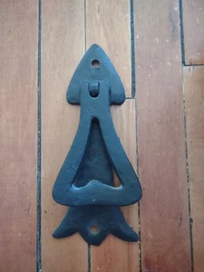 Cast Iron Door Knocker Arrow Cabin Wrought Rustic Outdoor Arts Crafts Cave Shed - Picture 1 of 5
