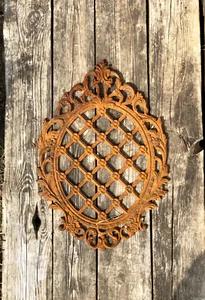 Big Rusty metal wall decor, Metal wall hanging, Cast iron wall decor, Boho decor - Picture 1 of 7