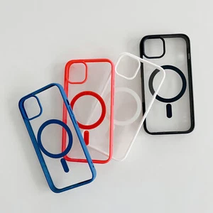Funda de goma híbrida Mag-safe transparente para iPhone 16e 16 Pro Max 15 14 13 12 11 - Imagen 1 de 24