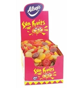 1.25kg ALLSEPS SUNFRUIT FACES RAINBOW JELLY SOFT BULK LOLLIES CANDY BUFFET - Picture 1 of 3