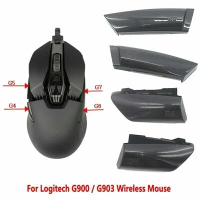 4pcs Replacement Side Buttons G4+G5+G6+G7 For Logitech G900/ G903 Wireless Mouse - Image 1 of 4