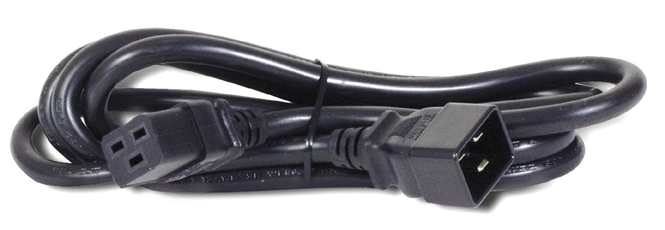 Netzkabel Stecker C20 - Buchse C19, schwarz, 3,0 m für USV Anlagen - Bild 1 von 1