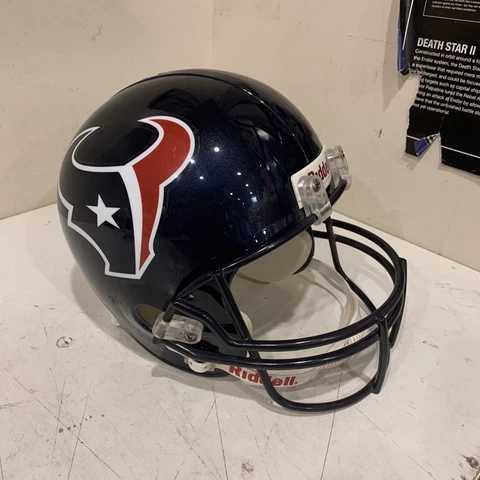 Houston Texans Riddell NFL Full Size Replica Football Helmet Size M Cover