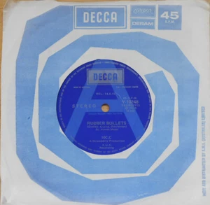 10CC ORIG OZ A-Label promo 45 Rubber bullets EX '73 Decca Y10248 Pop Rock - Picture 1 of 1