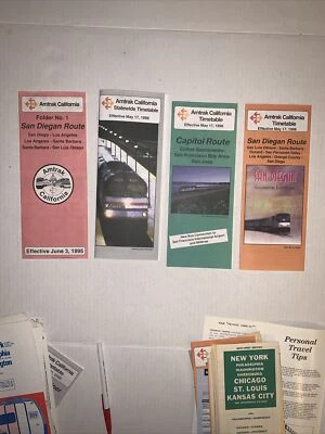 Amtrak California Timetable 1998 ( lot of 4) - Image 1 of 4