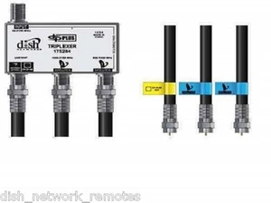 Dish Network Dish Pro Plus DPP Triplexer & Jumpers Separator Diplexer Satellite - Picture 1 of 1