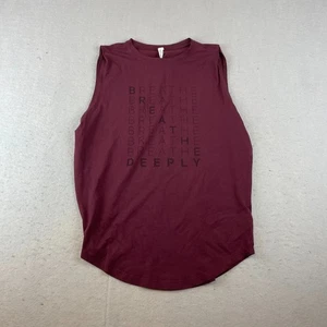 Camiseta sin mangas Lululemon Brunswick para mujer talla 6 esculpida granate púrpura respirar - Imagen 1 de 6