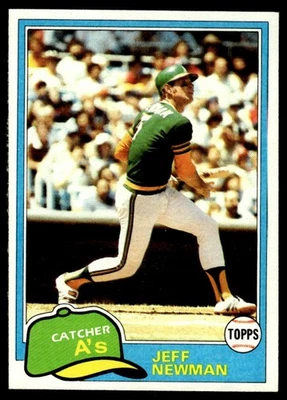 1981 Topps Jeff Newman Oakland Athletics #587 - Image 1 of 2