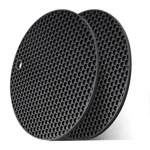 Wapodeai 2pcs Silicone Trivets Mat for Hot Pots and Pans Premium Multipurpose H - Picture 1 of 7