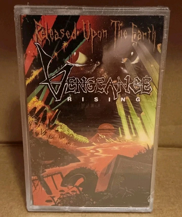 Vengeance Rising Released Upon The Earth Cassette Christian Metal Vintage New - Image 1 of 3
