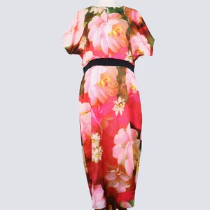 TED BAKER LONDON Women's Dress, Size 4 (AU Size 14) Large Floral Pattern, Sheath - Picture 1 of 7