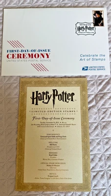 US Postage Stamp First Day of Issue Harry Potter Maggie Smith, McGonagal - Image 1 of 2