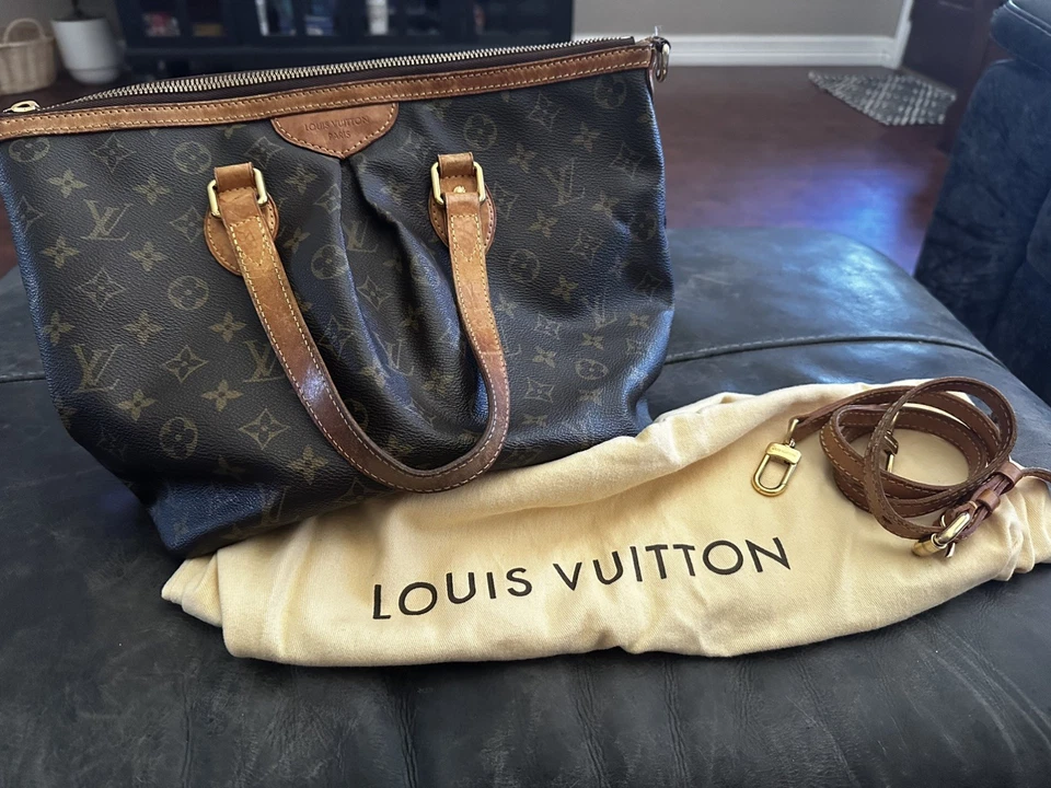 Bolso de Hombro Louis Vuitton Palermo Monograma PM Marrón Lona Foto 1 de 4