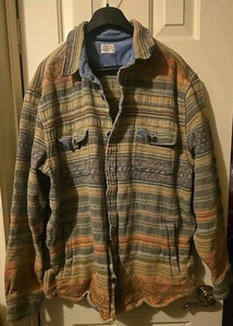 Faherty Doug Good Feather Flanella Canyon sovracamicia M XL/W 2x Mesa Aztec Western - Foto 1 di 8
