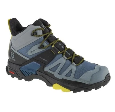 Botas de senderismo Salomon X Ultra 4 Mid GTX impermeables Goretex para hombre 416246 azules Foto 1 de 4