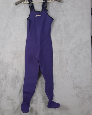 Simms Fishing Waders Mens BLue Stocking Foot Neoprene Made in USA Size 4 - Image 1 of 4