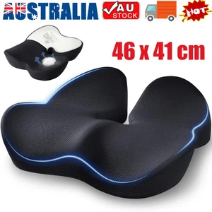 Orthopaedic Memory Foam Seat Cushion Support Back Pain Chair Pillow Car Coccyx - Picture 1 of 16