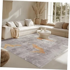 8×10 Area Rug for Living Room, Modern Neutral Abstract Washable Rugs, Large - Picture 1 of 8