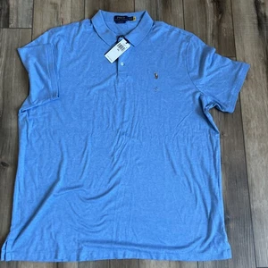 Polo Ralph Lauren Poloshirt Herren XXL Blau Classic Fit 100% Baumwolle Kurzarm - Bild 1 von 7