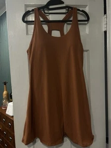 Rae Mode Sleeveless Athletic Dress Women L Dark Salmon, Tennis Golf Athleisure - Picture 1 of 9