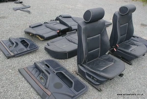 BMW E38 SWB Dark Blue Memory Electric Piped Individual Leather Seats & DoorCards - Picture 1 of 6