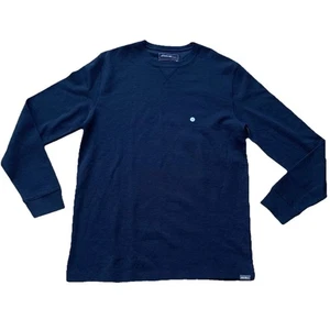 Camisa Eddie Bauer Para Hombres Térmica Cuello Redondo Manga Larga Azul Marino Talla Grande Alta - Imagen 1 de 12