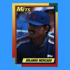 1990 Topps Traded Baseball #73T - Orlando Mercado [Base] New York Mets EX-MT